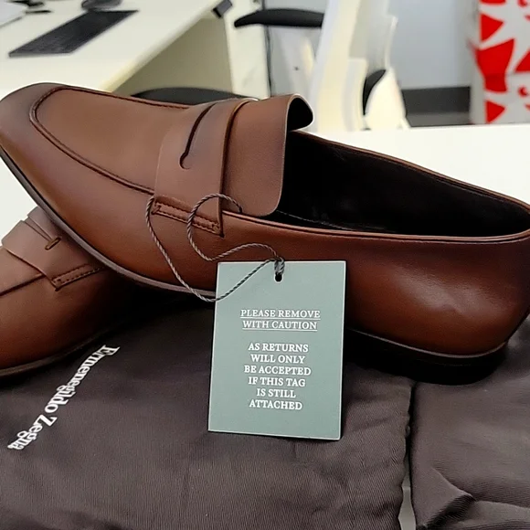 Ermenegildo Zegna | Shoes | Dark Brown Nappa Lasola Moccasin  display picture 3